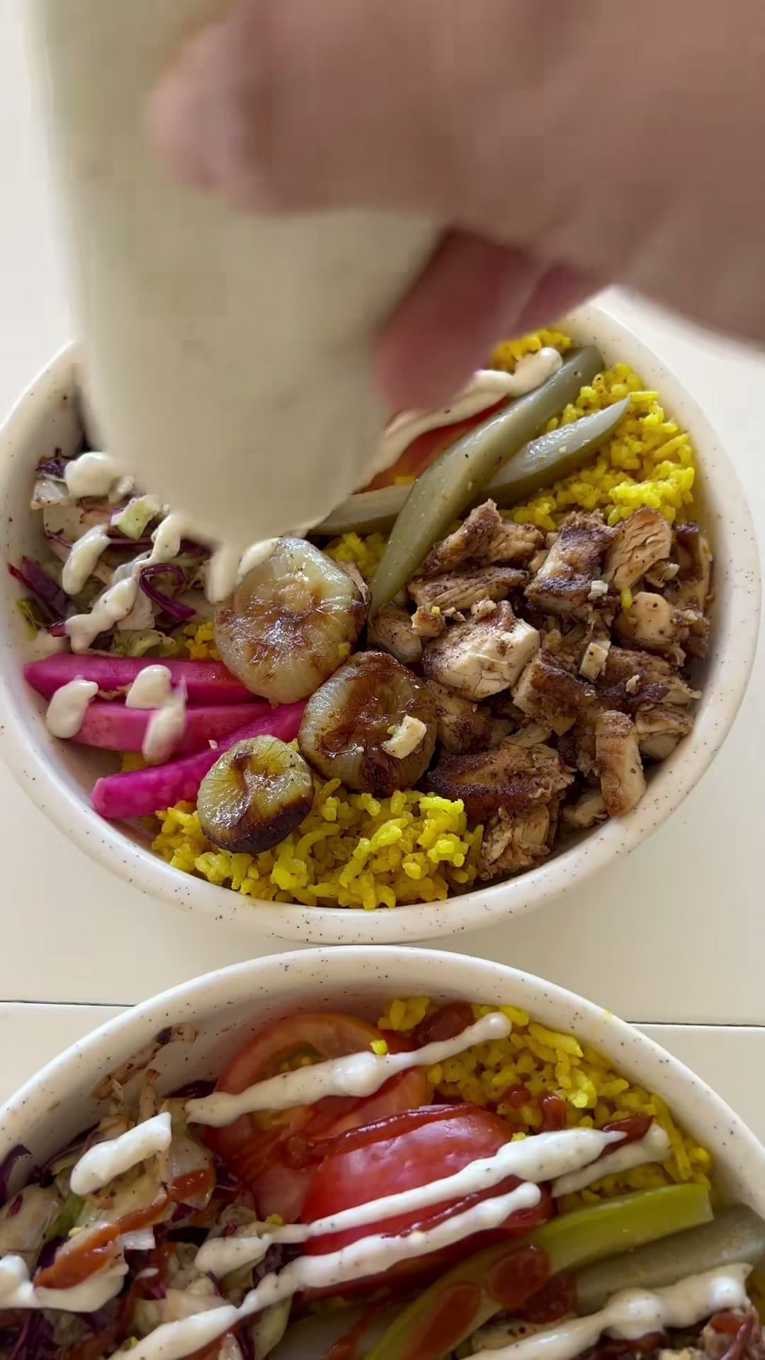 Halal-Inspired Chicken Bowls