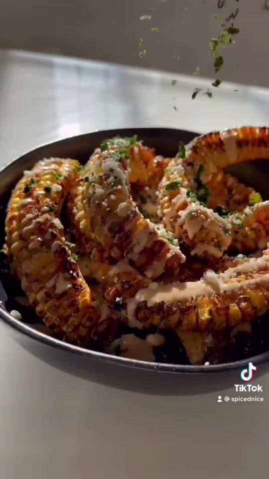 Air-Fried Corn Ribs with Chipotle Lime Mayo