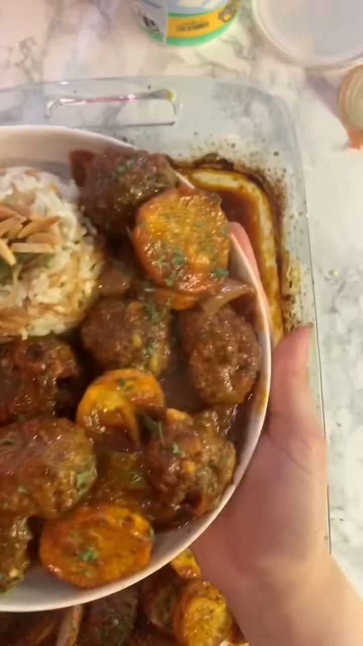 Dough with Basha: Middle Eastern Meatball and Potato Bake