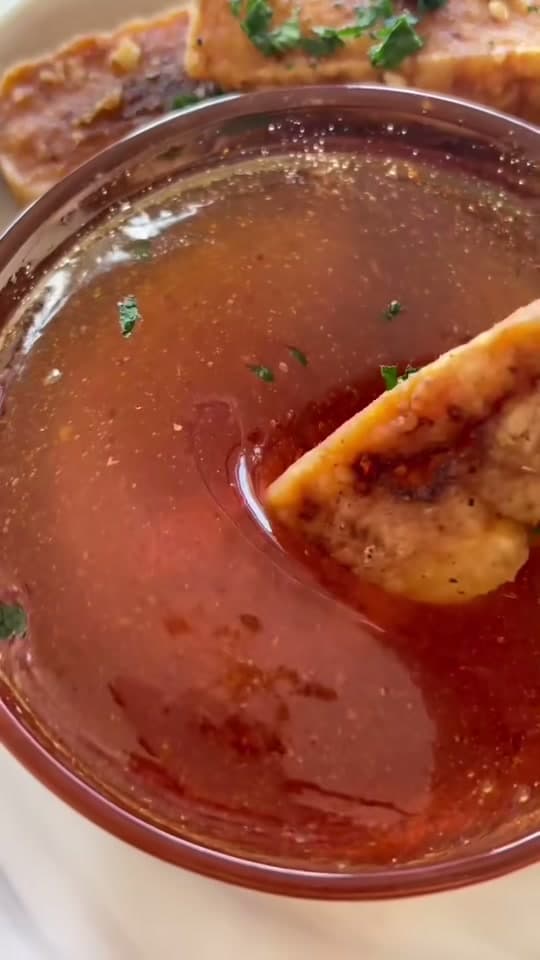 Crispy Cheesy Halloumi Fries with Aleppo Pepper Hot Honey