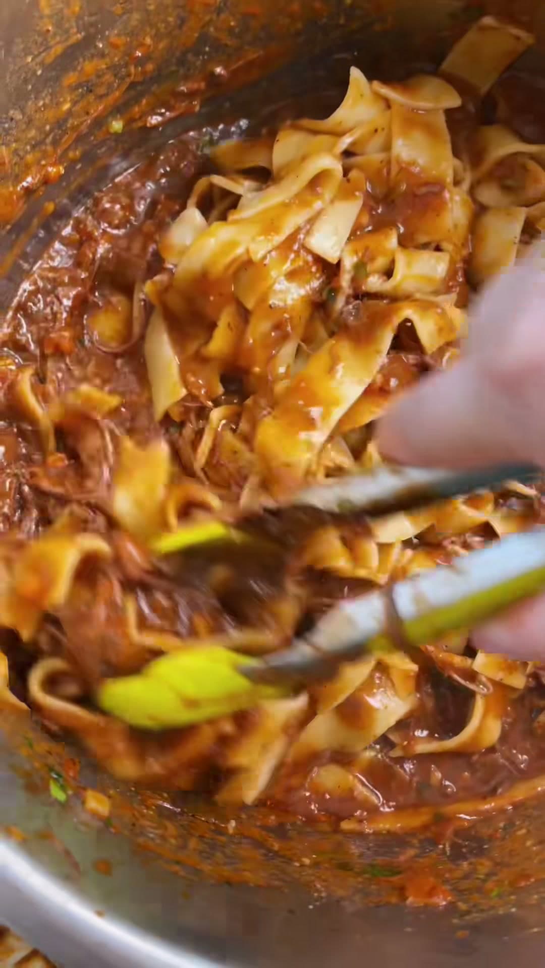 Shredded Beef Ragu Pasta