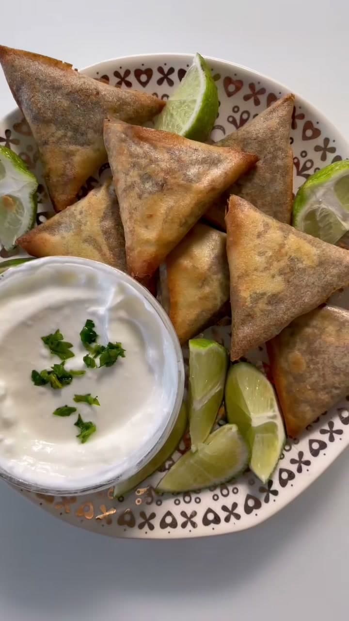 Air-Fried Beef Sambusa