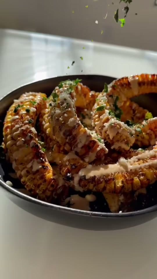 Air Fried Corn Ribs with Chipotle Lime Mayo