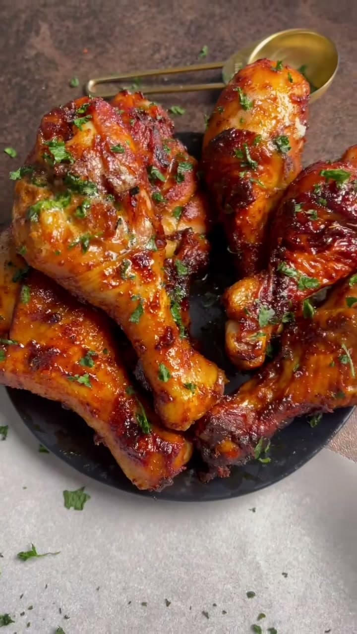 Sweet and Smoky Air Fryer Drumsticks