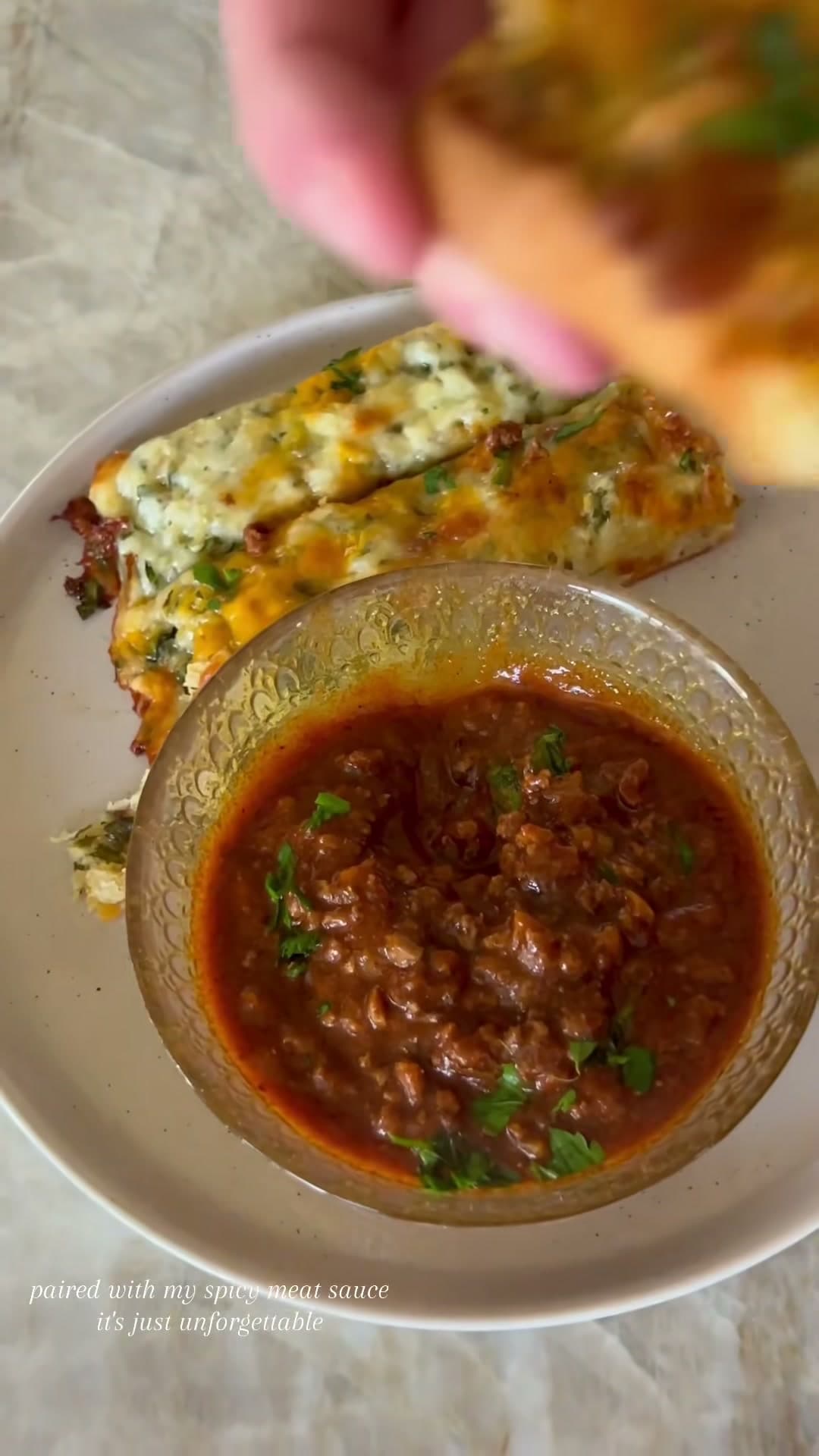 Garlic Cheesy Bread with Herbs